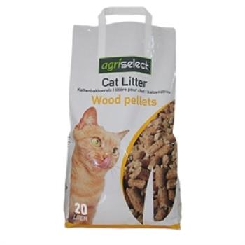 Katzenstreu Holzpellets 20 Liter Agriselect